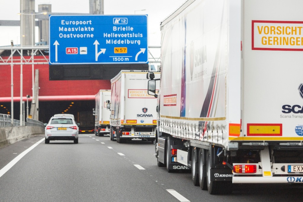 Aankomst European Truck Platooning Challenge