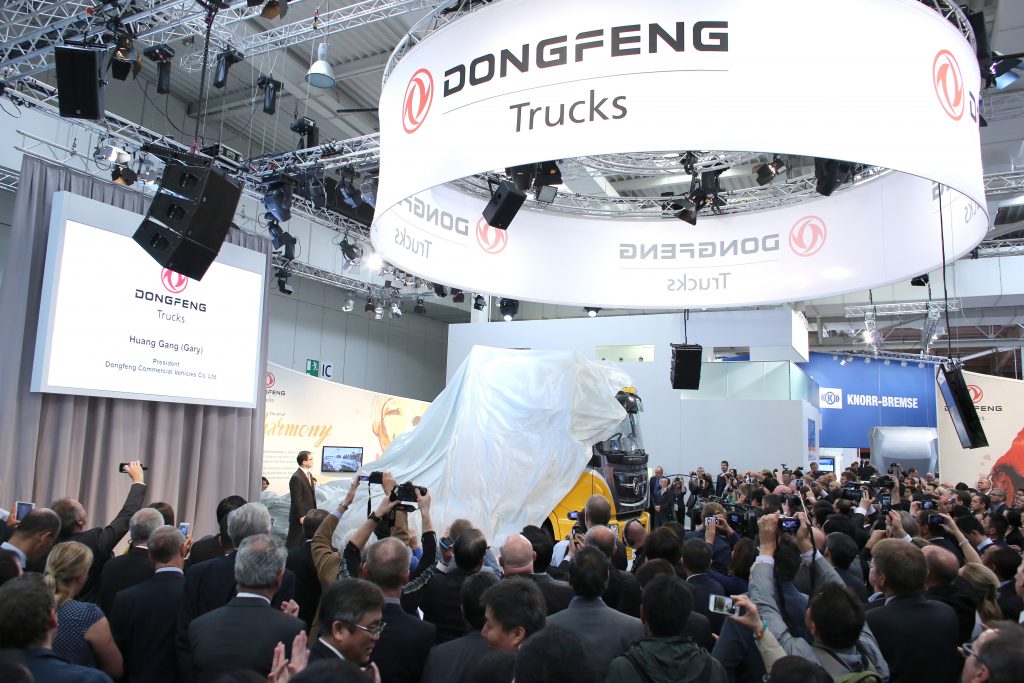 24.09.2014, Pressekonferenzen auf der 65. IAA Nutzfahrzeuge, im Bild die Pressekonferenz auf dem Stand von Dongfeng