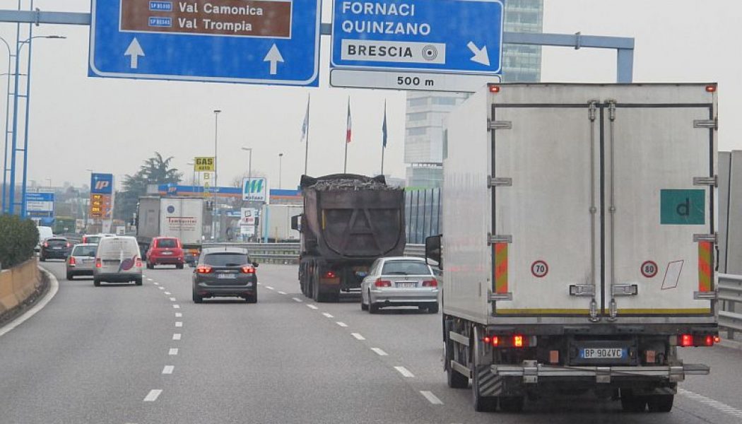Restricciones de circulación para camiones en Italia