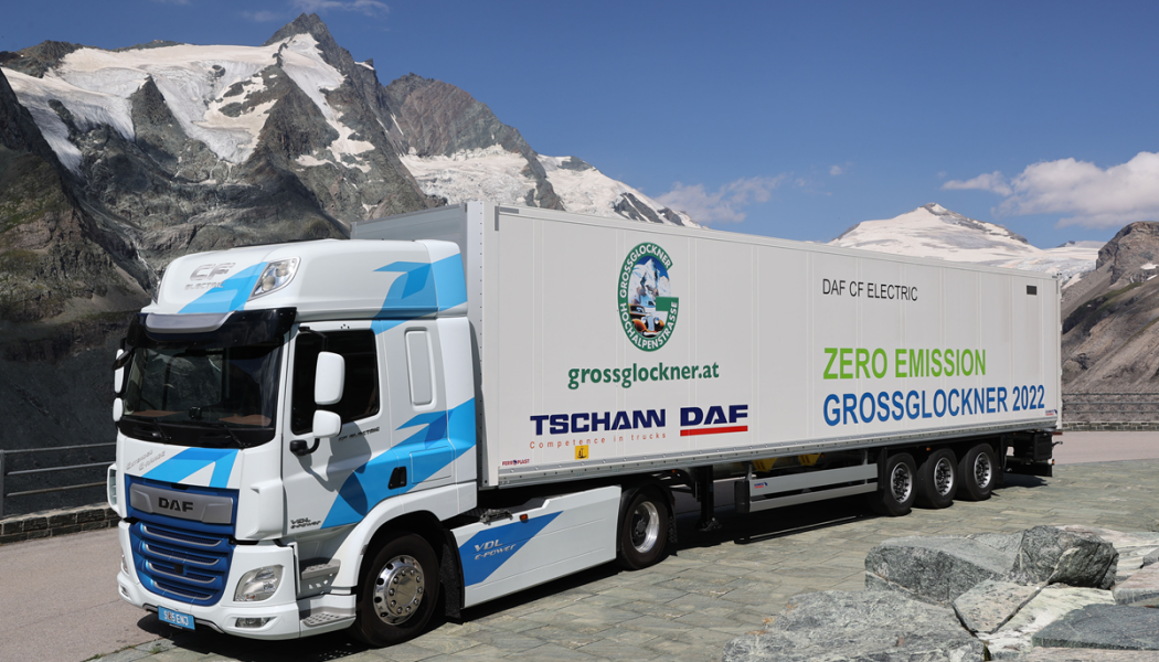 El DAF CF Electric conquista el puerto de montaña más duro de Europa