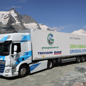 El DAF CF Electric conquista el puerto de montaña más duro de Europa