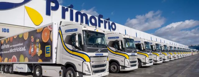 Grupo Primafrio incorpora a su flota 15 camiones Volvo FH Electric